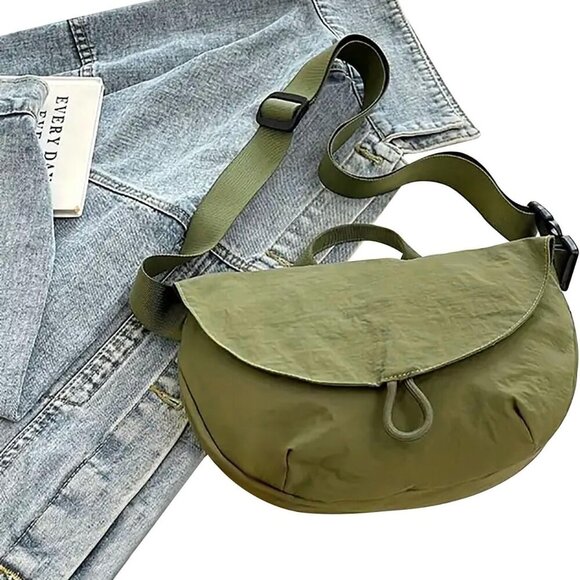 Versatile Water-Resistant Crescent Moon Crossbody Bag - Fashionable and Secure - Picture 1 of 6